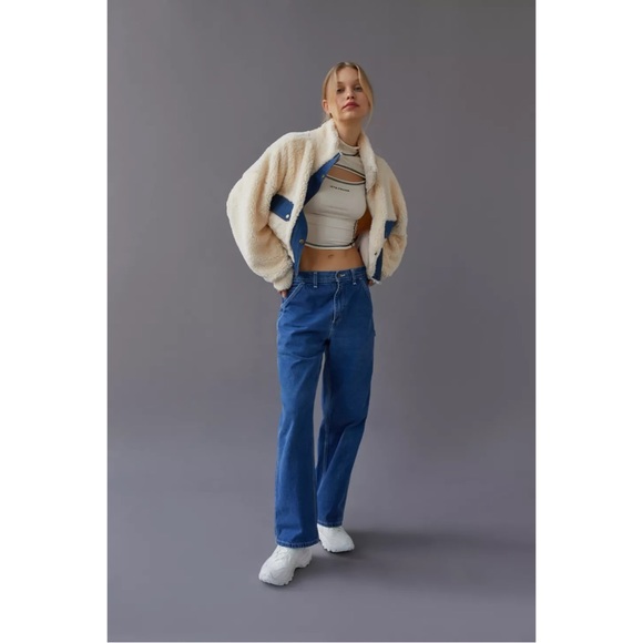 NWT UO Laura Cozy Sherpa Jacket - Picture 1 of 5